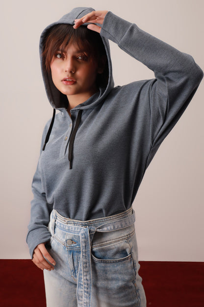 Pullover Hoodie - Light Blue