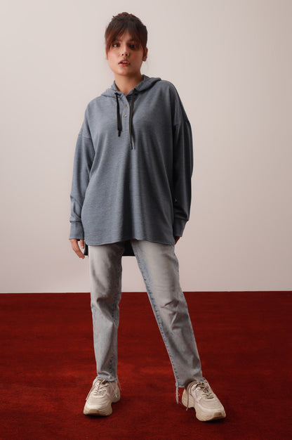 Pullover Hoodie - Light Blue