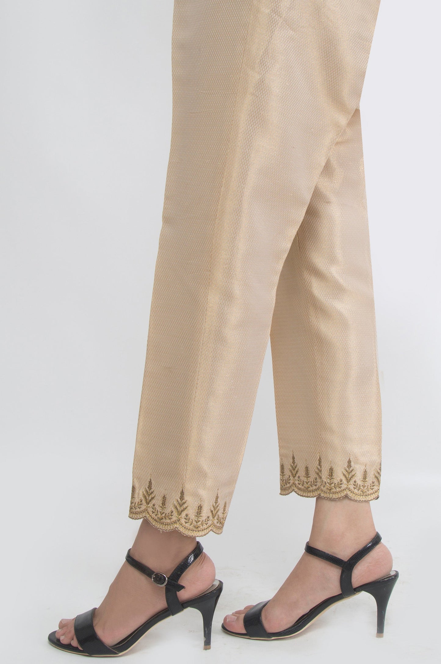 Embroidered Jamawar Pants