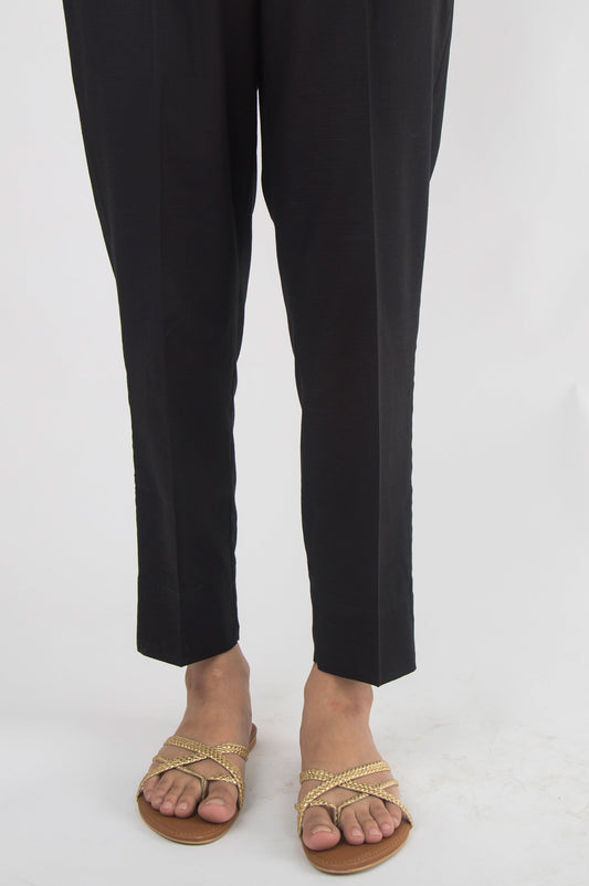 Basic Khaddar Pants - Black