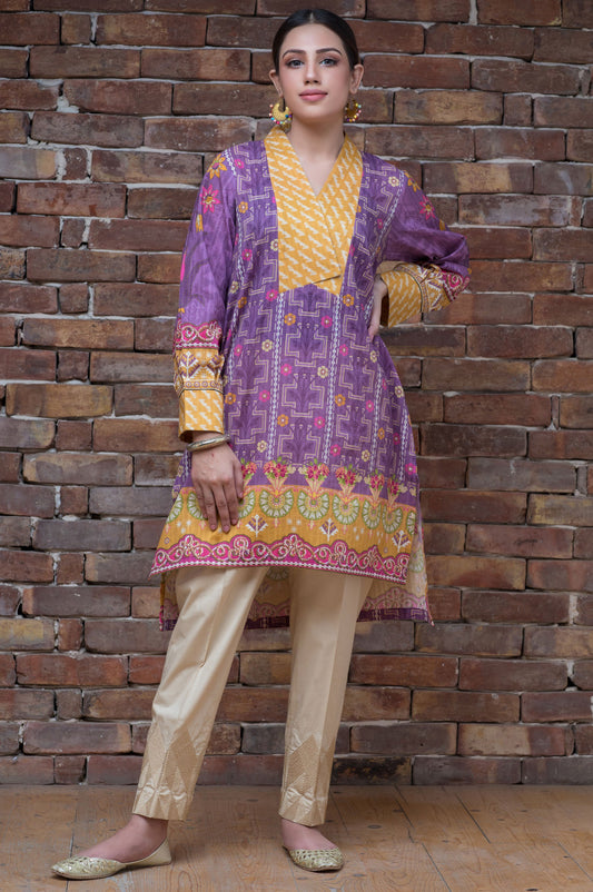 Stitched 1 Piece Digital Printed Doria Shirt