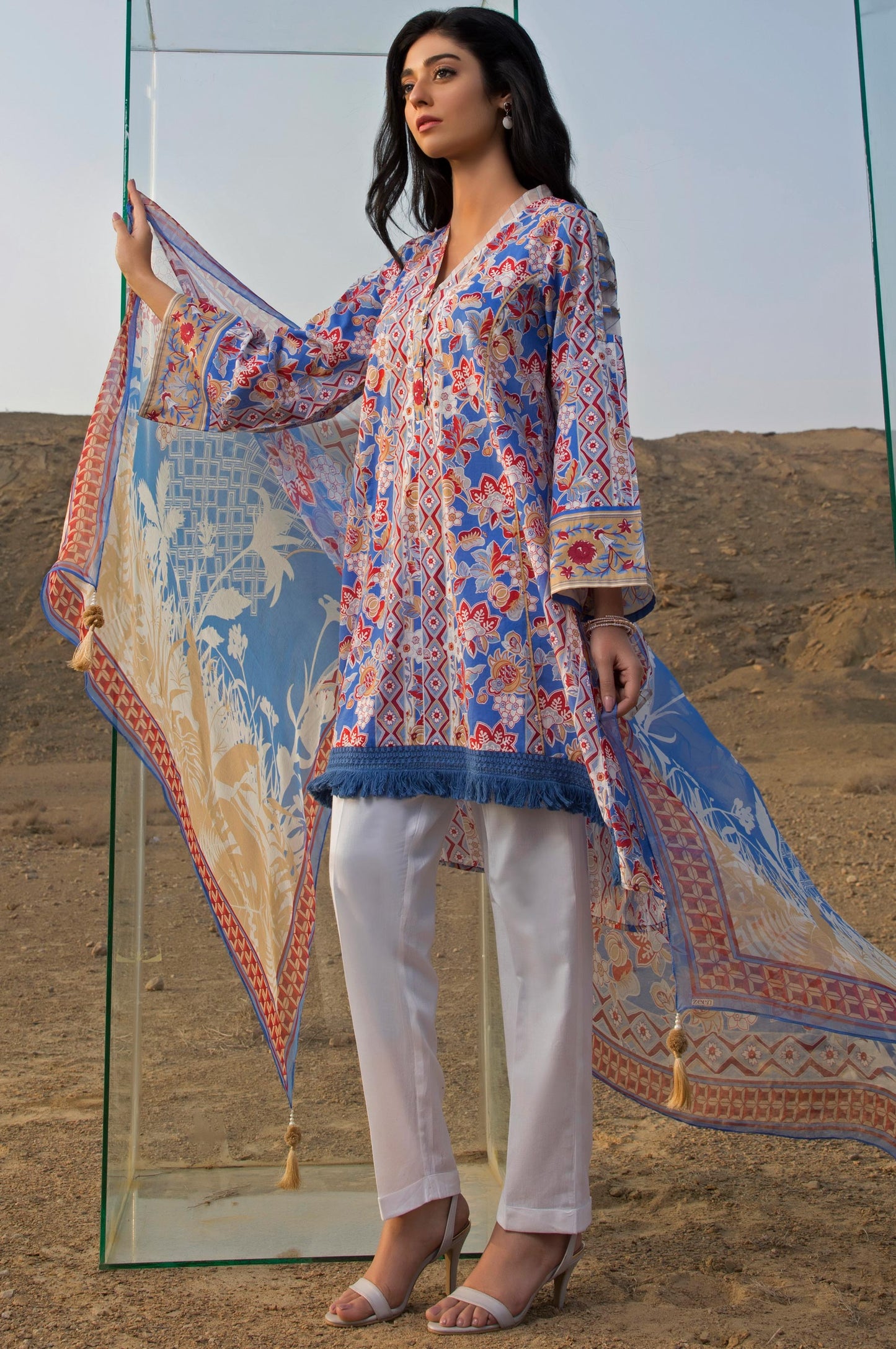 Stitched 2 Piece Printed Lawn Suit