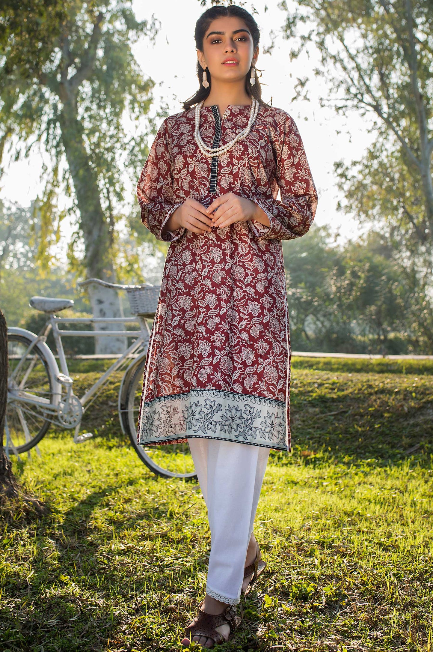 Stitched 1 Piece Printed Lawn Shirt