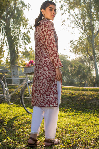 Stitched 1 Piece Printed Lawn Shirt