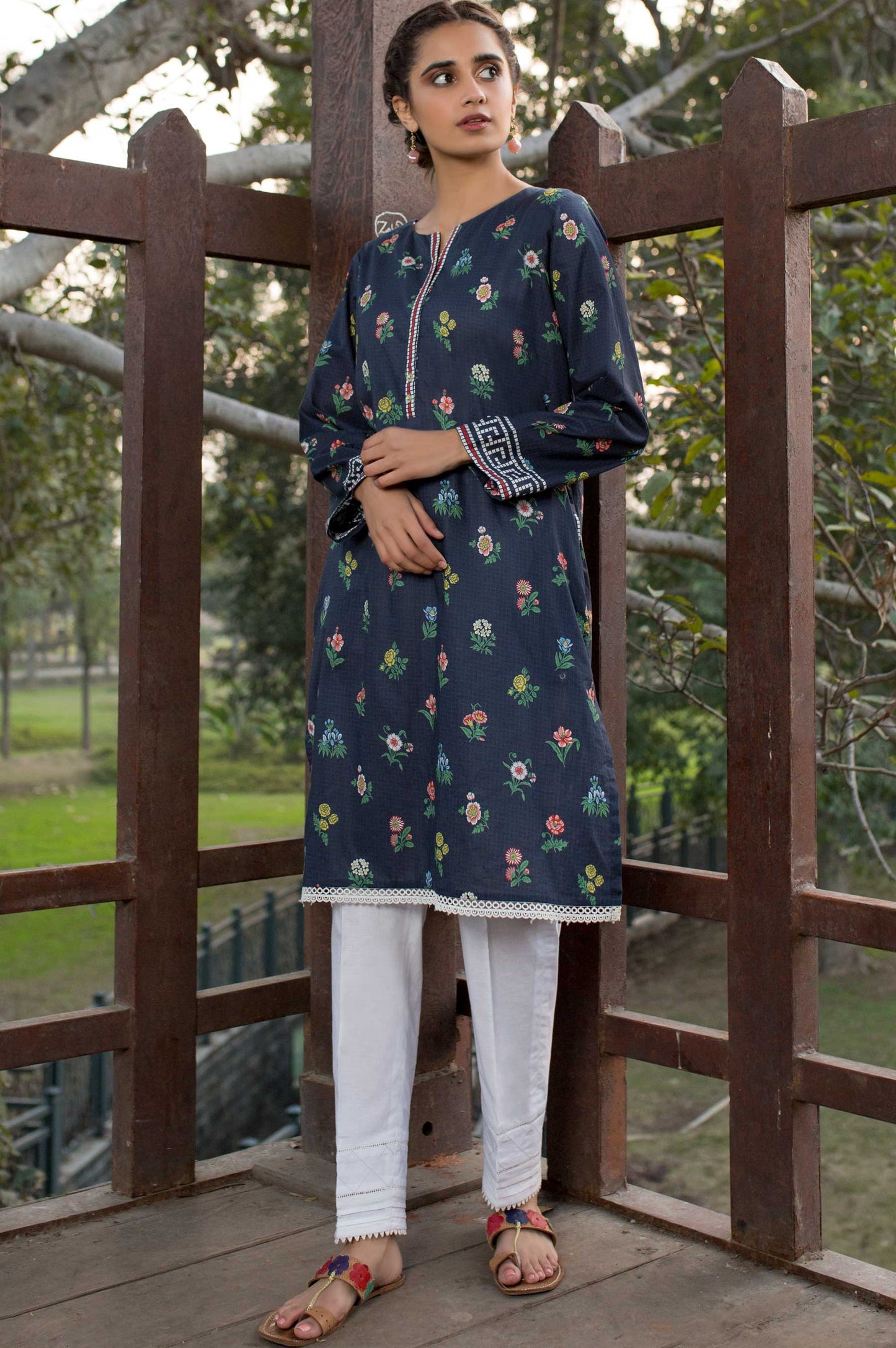 Stitched 1 Piece Printed Lawn Shirt