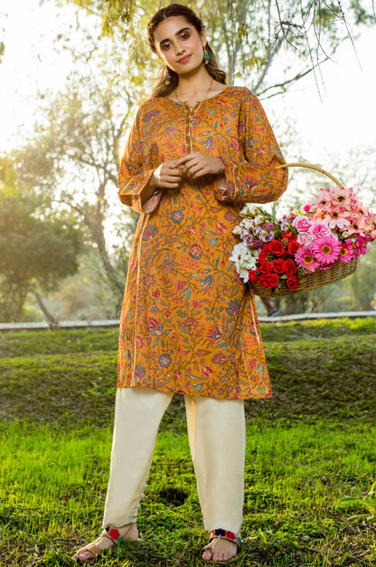 Stitched 1 Piece Printed Lawn Shirt