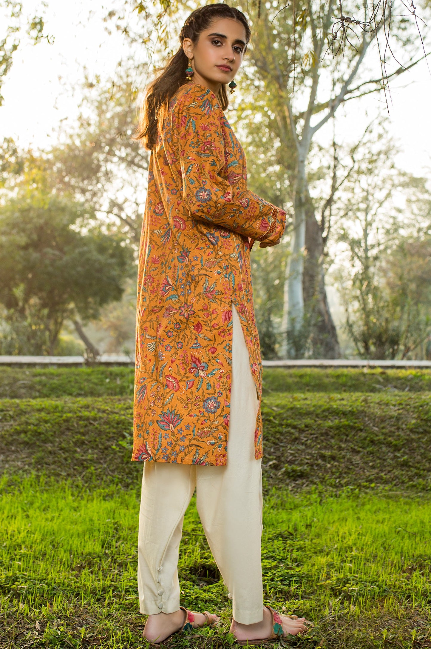 Stitched 1 Piece Printed Lawn Shirt