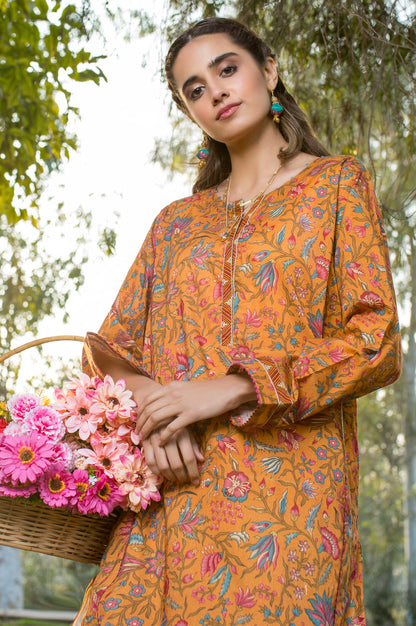 Stitched 1 Piece Printed Lawn Shirt