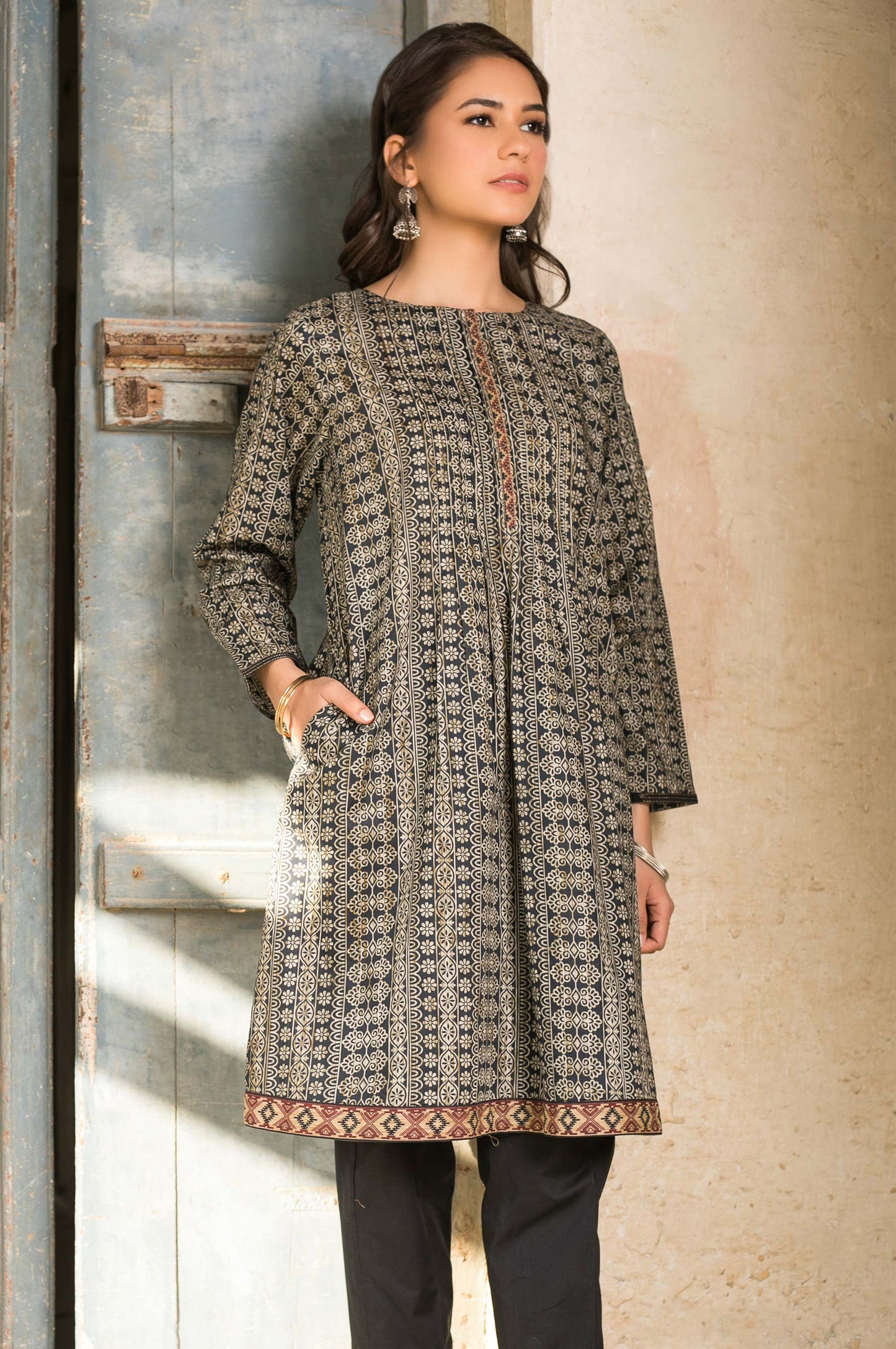 Stitched 1 Piece Digital Printed Lawn Shirt