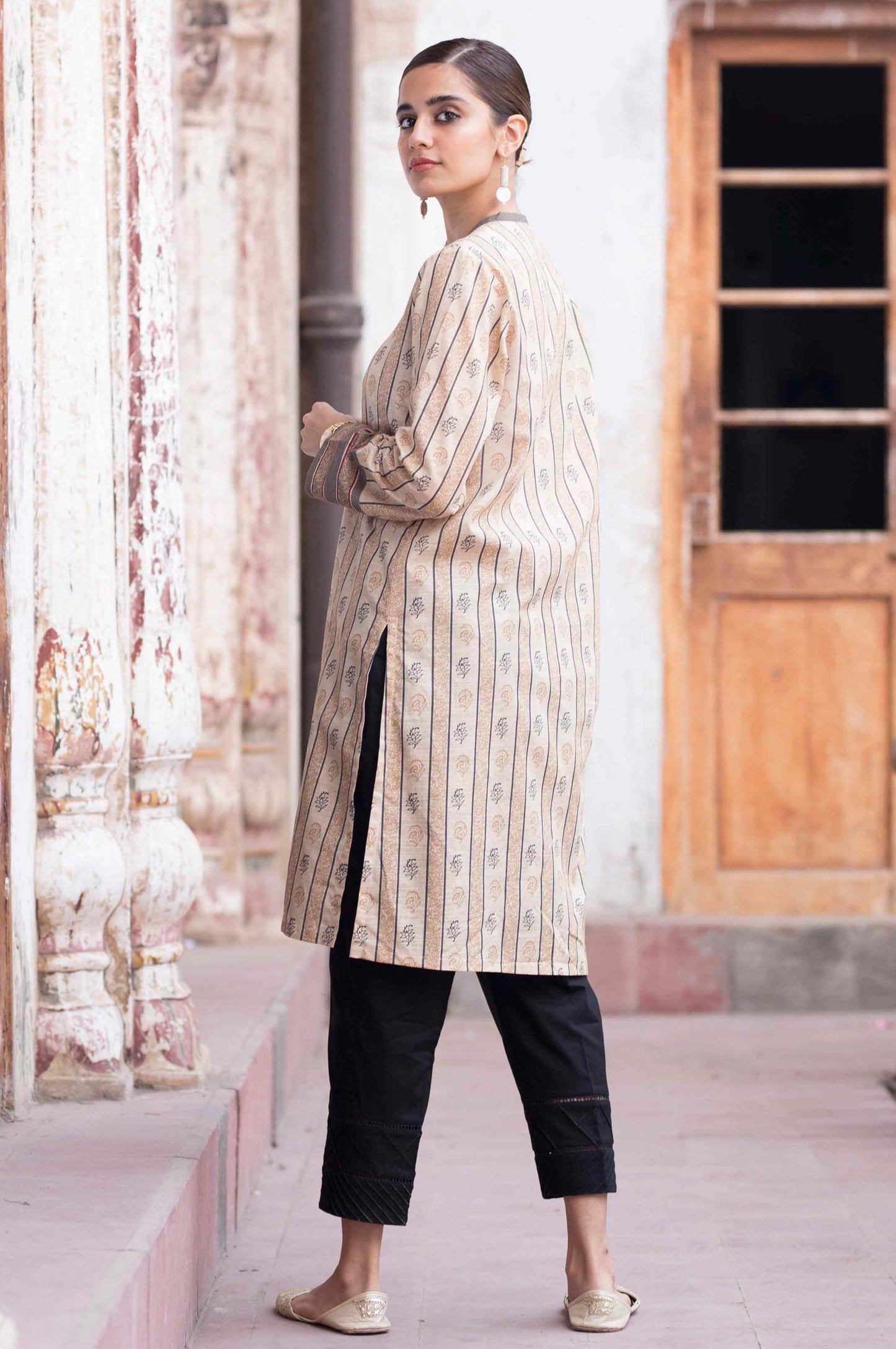 Stitched 1 Piece Digital Printed Cambric Shirt