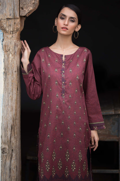 Stitched 1 Piece Digital Printed Cotton Satin Shirt