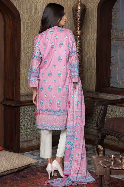 Stitched 3 Piece Printed Doria Lawn Suit