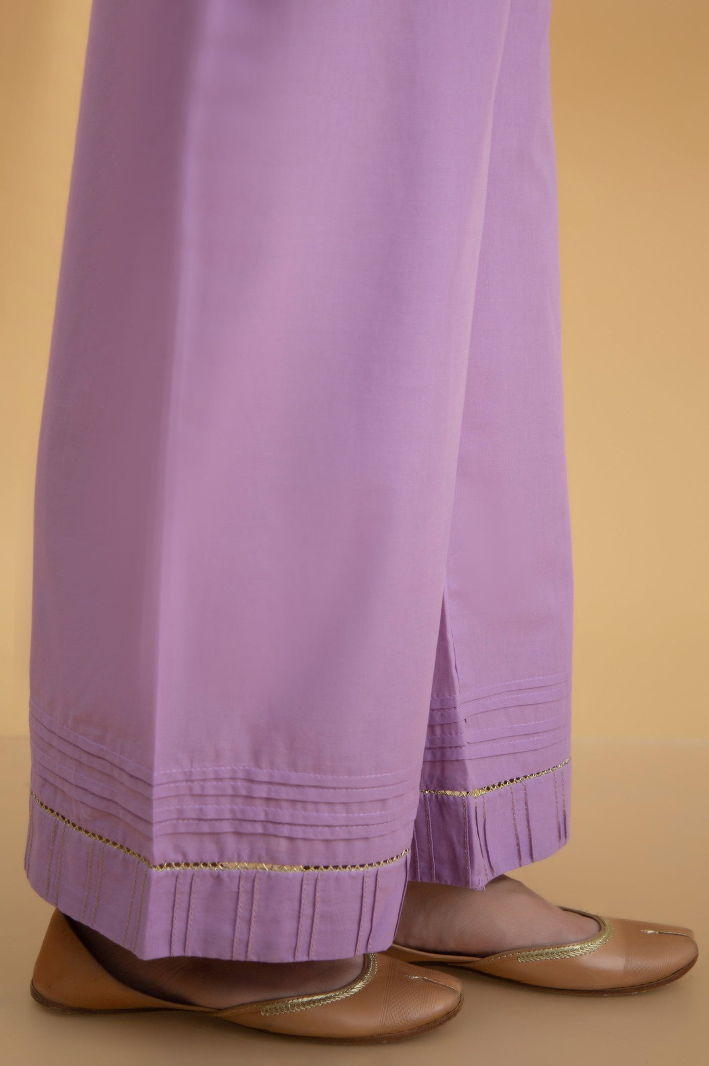 Basic Cambric Cigarette Pants - Lilac