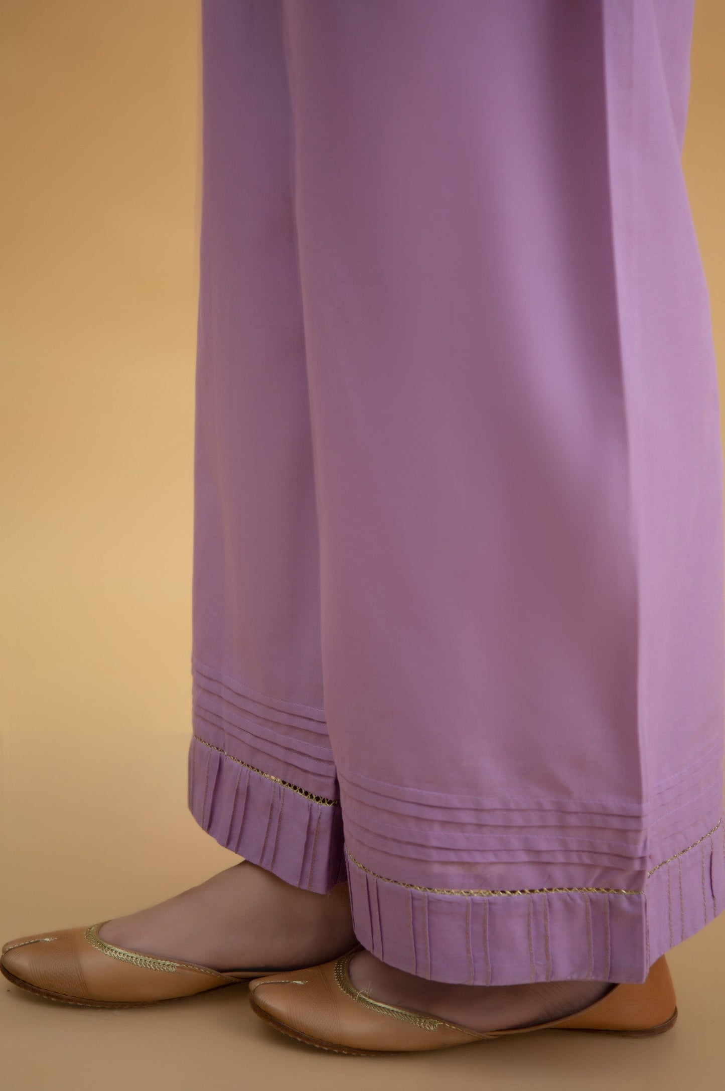 Basic Cambric Cigarette Pants - Lilac