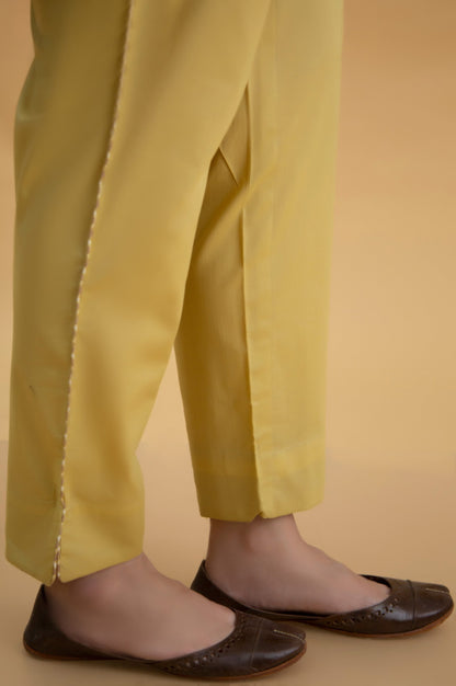 Basic Cambric Cigarette Pants - Blonde