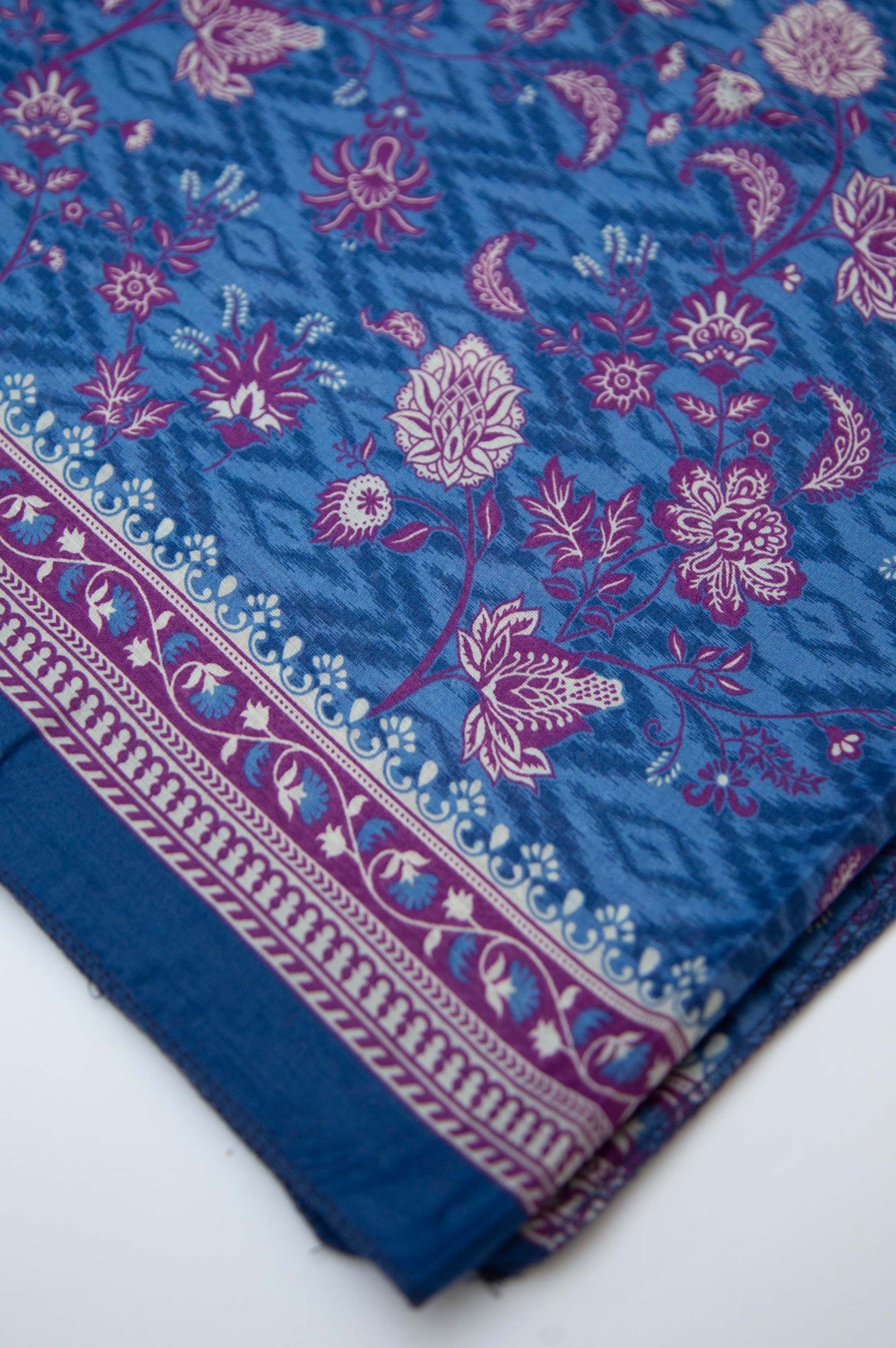 Printed Lawn Dupatta - Blue