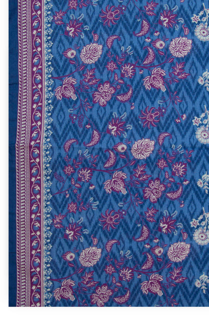 Printed Lawn Dupatta - Blue