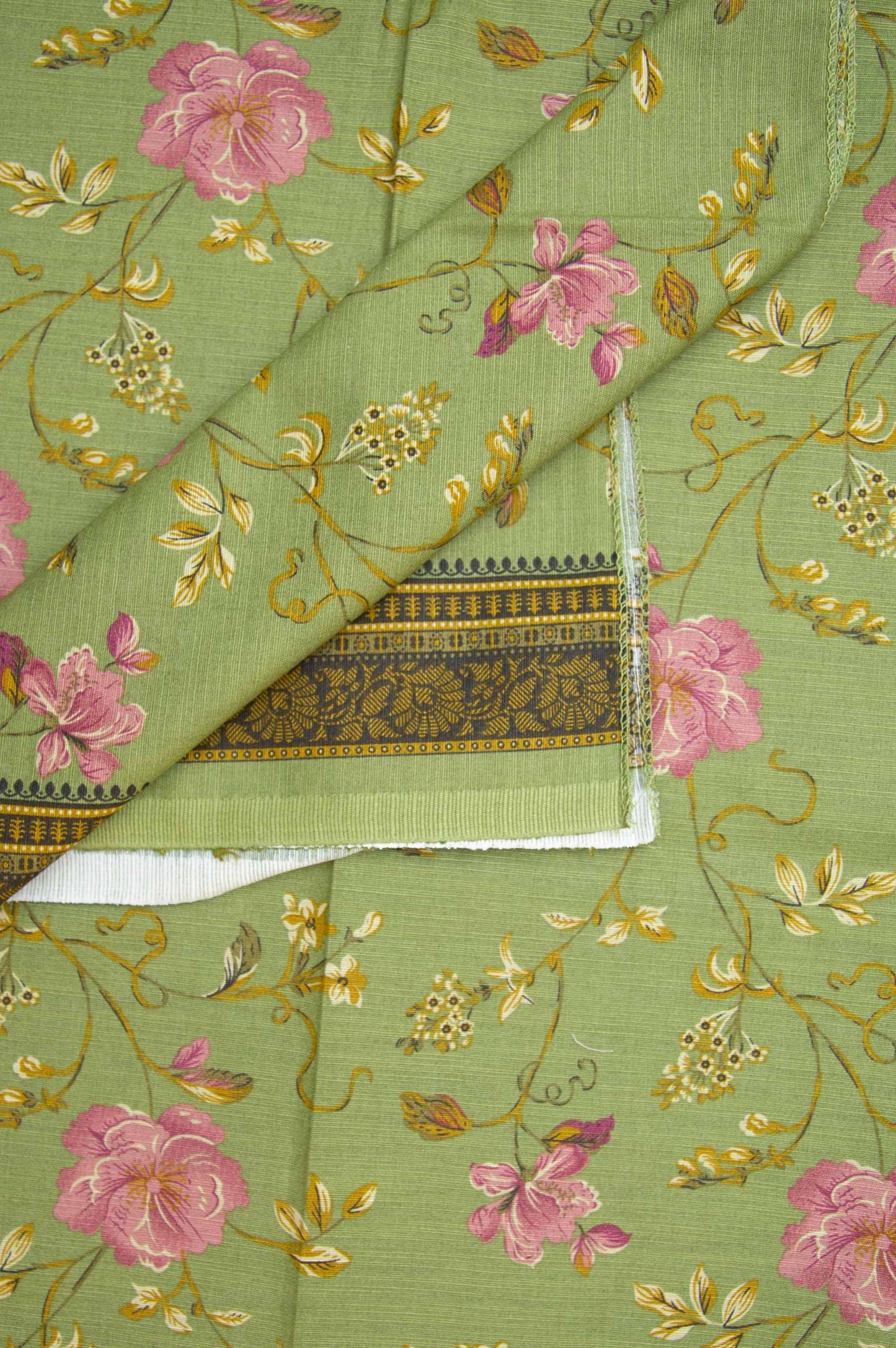 Printed Khaddar Dupatta - Green