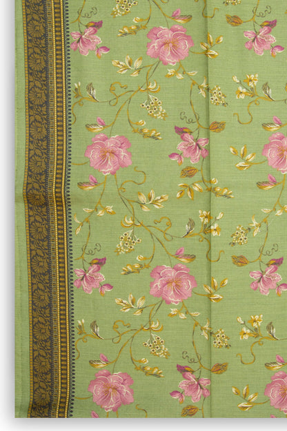 Printed Khaddar Dupatta - Green