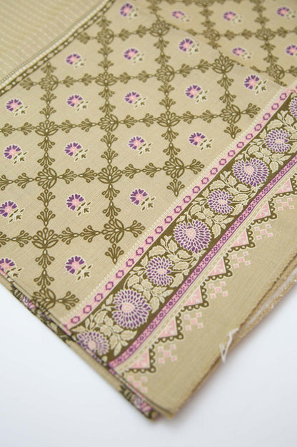 Printed Khaddar Dupatta - Light Green