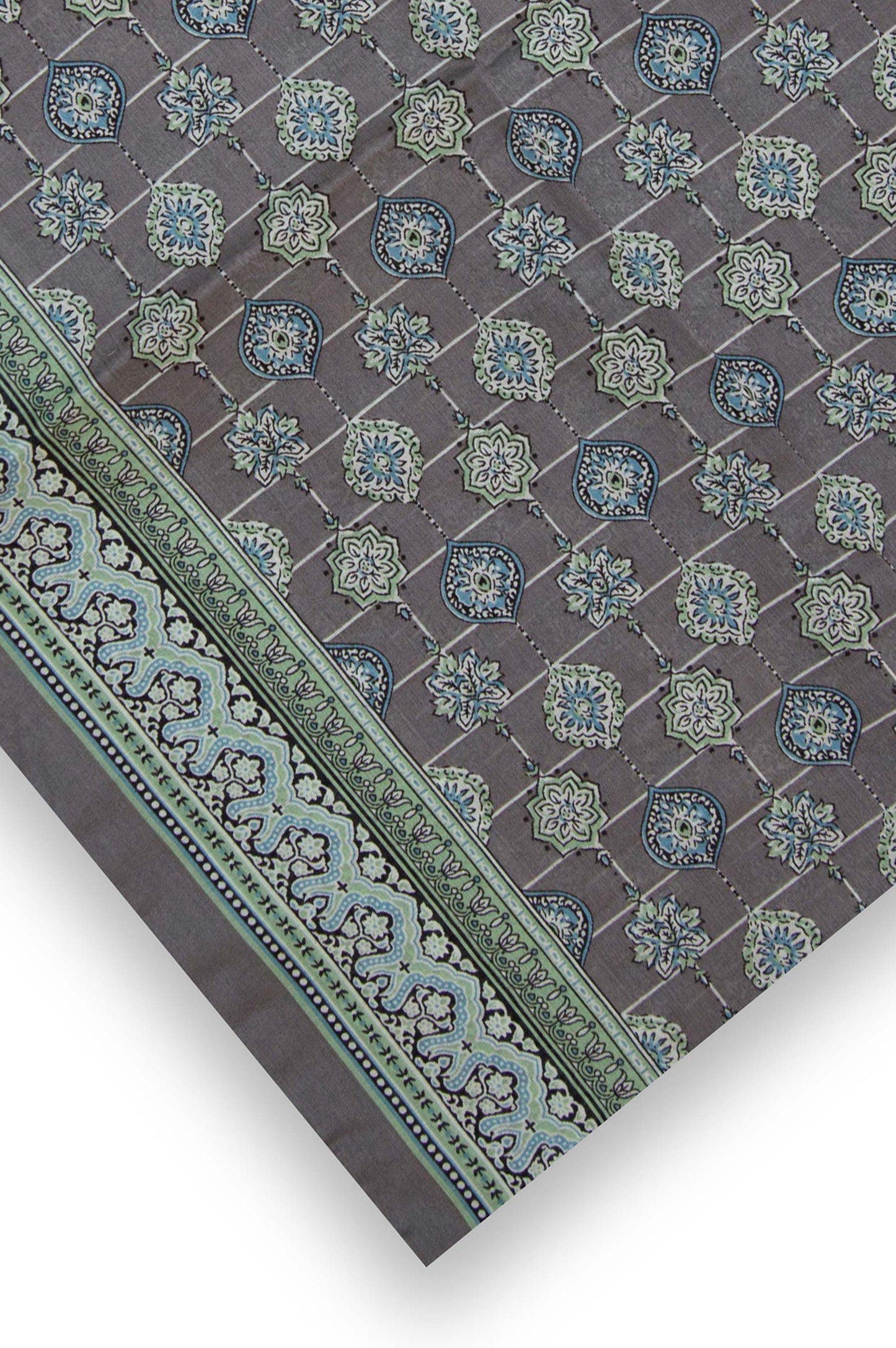 Printed Lawn Dupatta - Grey