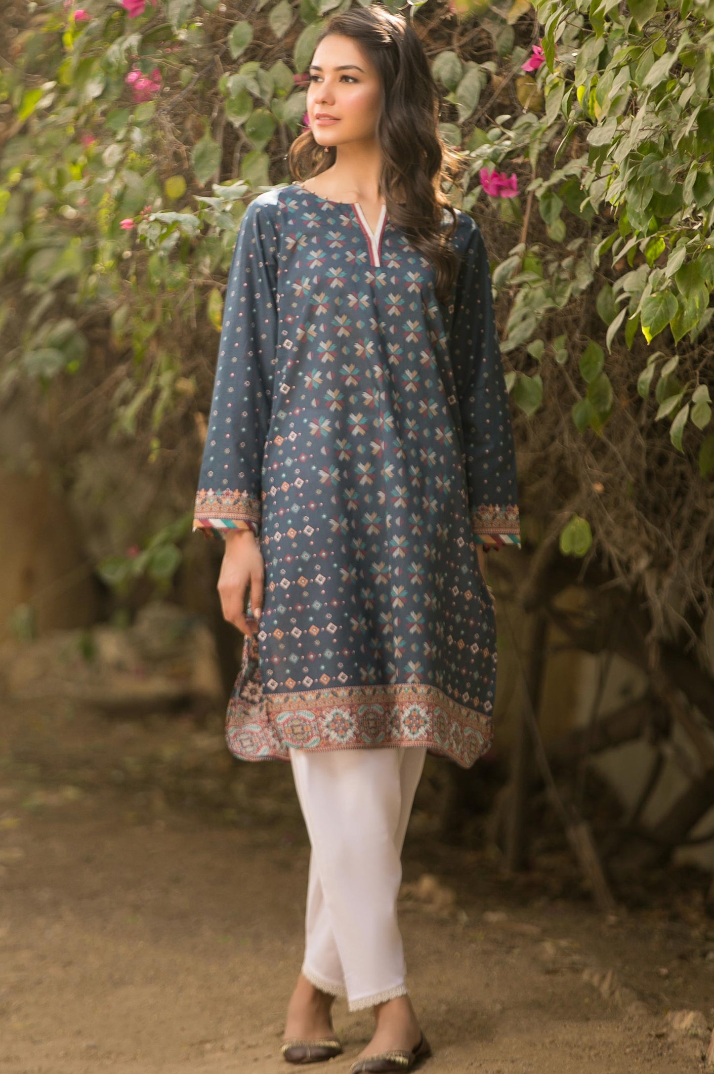 Stitched 1 Piece Digital Printed Lawn Shirt