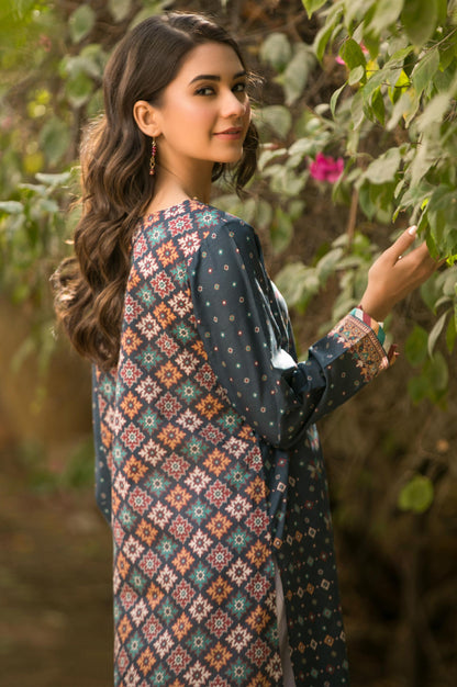 Stitched 1 Piece Digital Printed Lawn Shirt