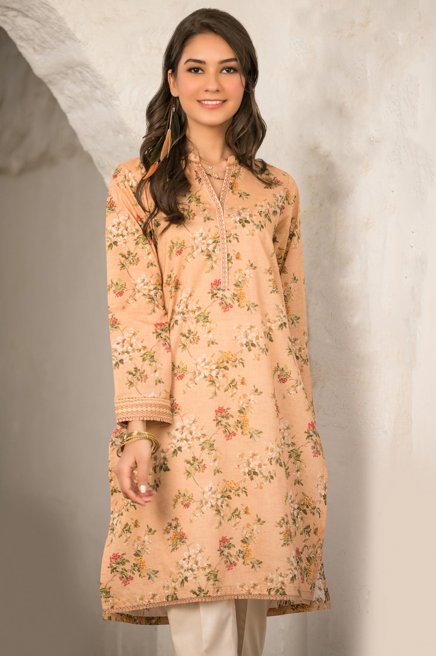 Stitched 1 Piece Digital Printed Lawn Shirt