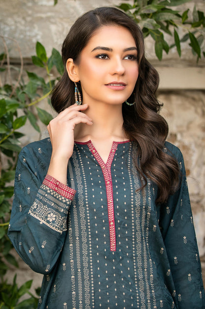 Stitched 1 Piece Digital Printed Self Jacquard Shirt