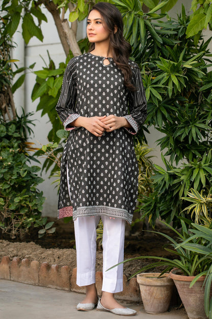 Stitched 1 Piece Digital Printed Self Jacquard Shirt