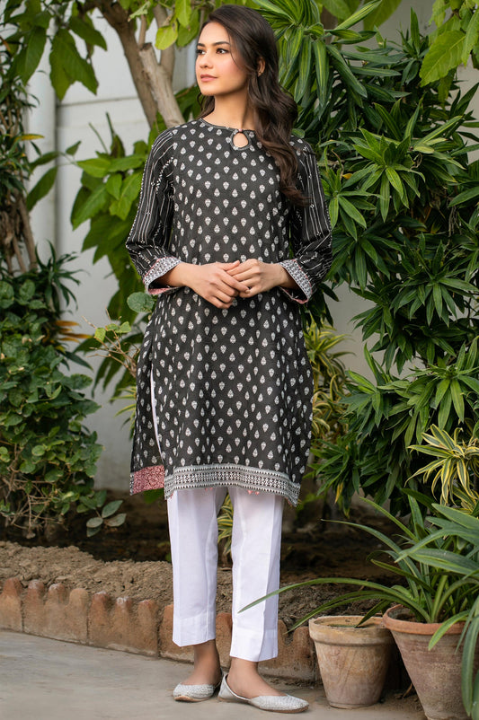 Stitched 1 Piece Digital Printed Self Jacquard Shirt