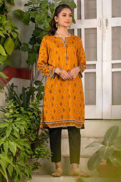 Stitched 1 Piece Digital Printed Self Jacquard Shirt