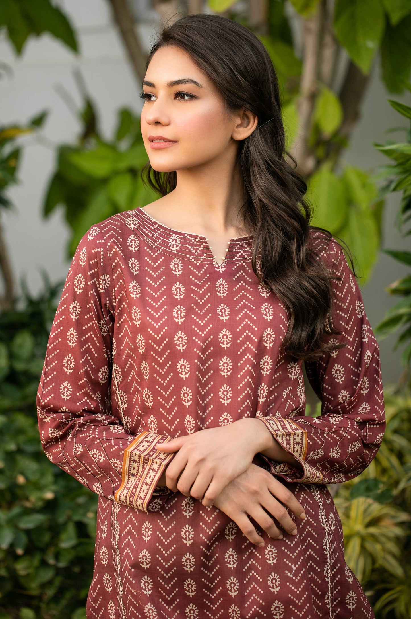 Stitched 1 Piece Digital Printed Doria Lawn Shirt