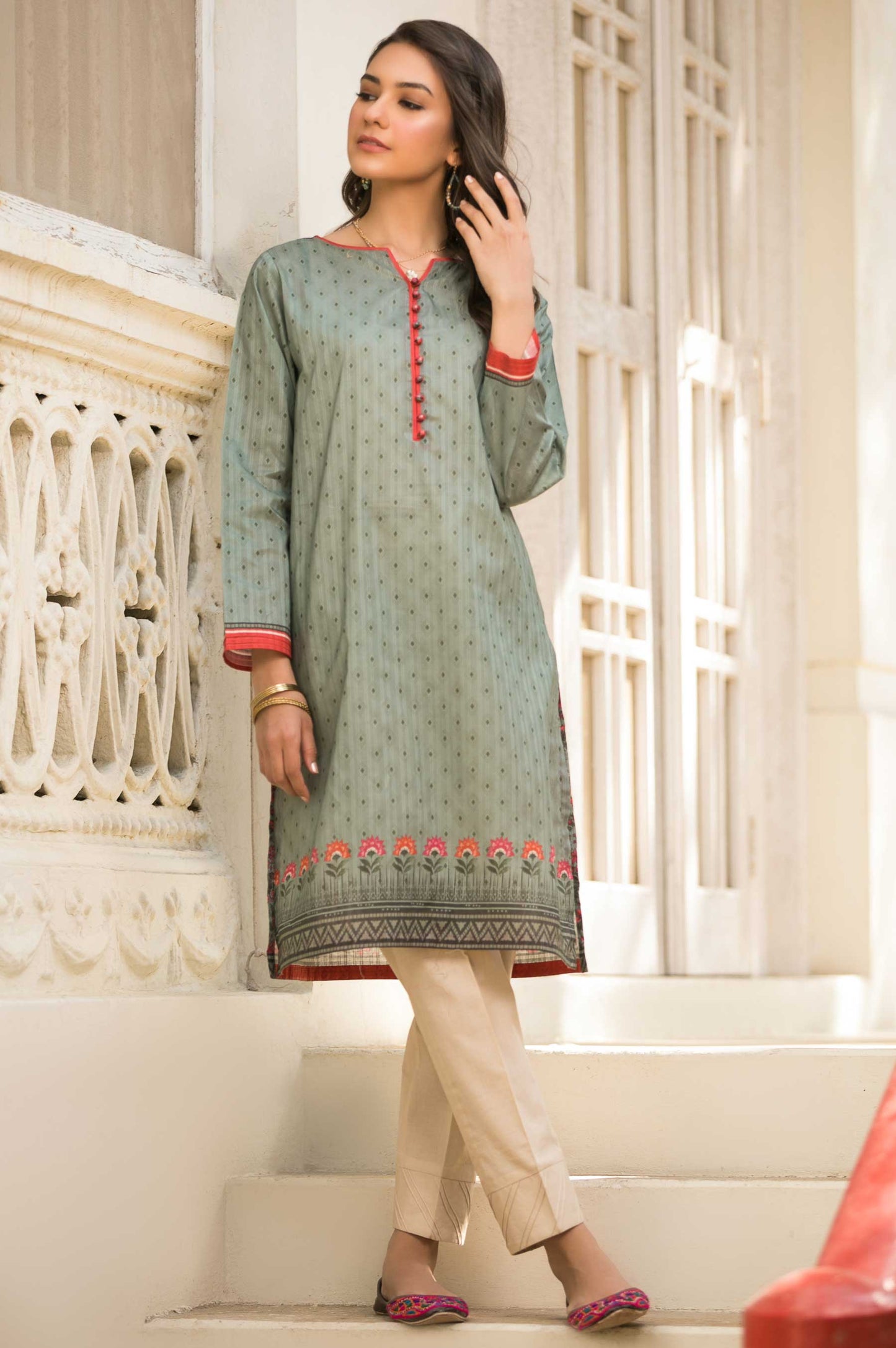 Stitched 1 Piece Digital Printed Doria Lawn Shirt