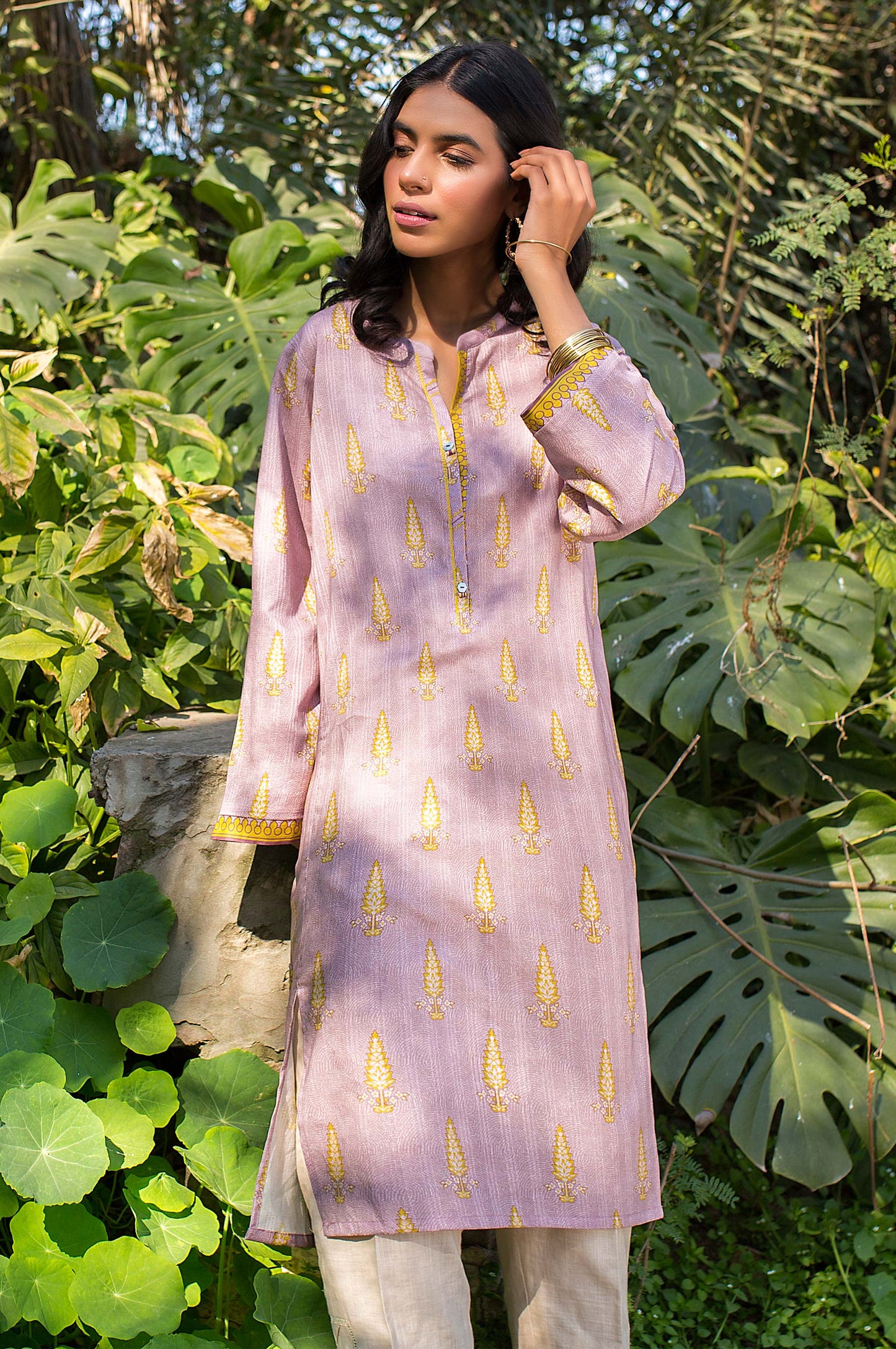 Stitched 1 Piece Digital Printed Doria Lawn Shirt