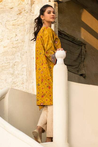 Stitched 1 Piece Digital Printed Cotton Satin Shirt