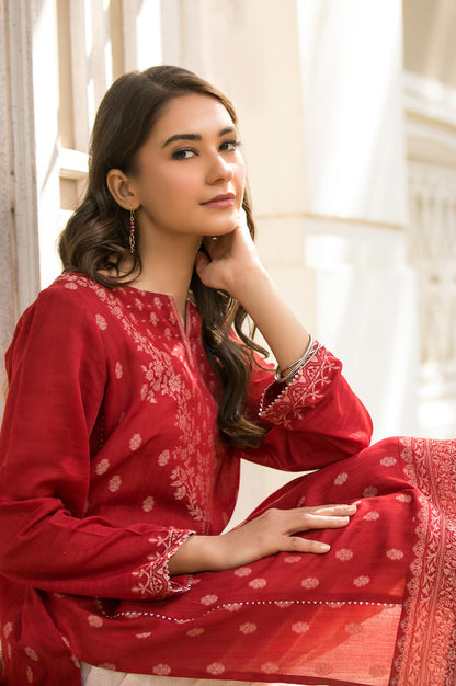 Stitched 1 Piece Yarn Dyed Jacquard Shirt