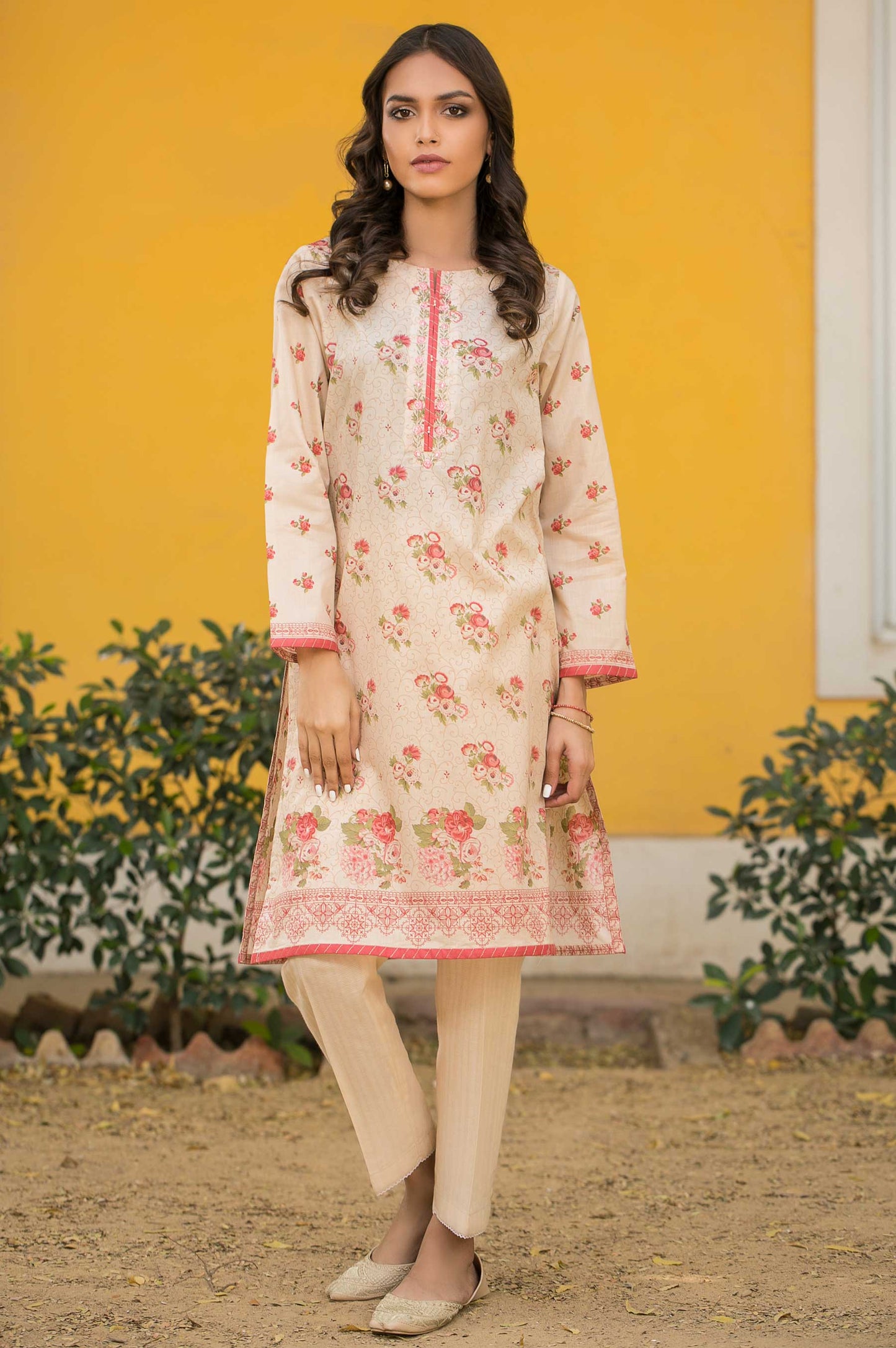 Stitched 1 Piece Embroidered Lawn Shirt