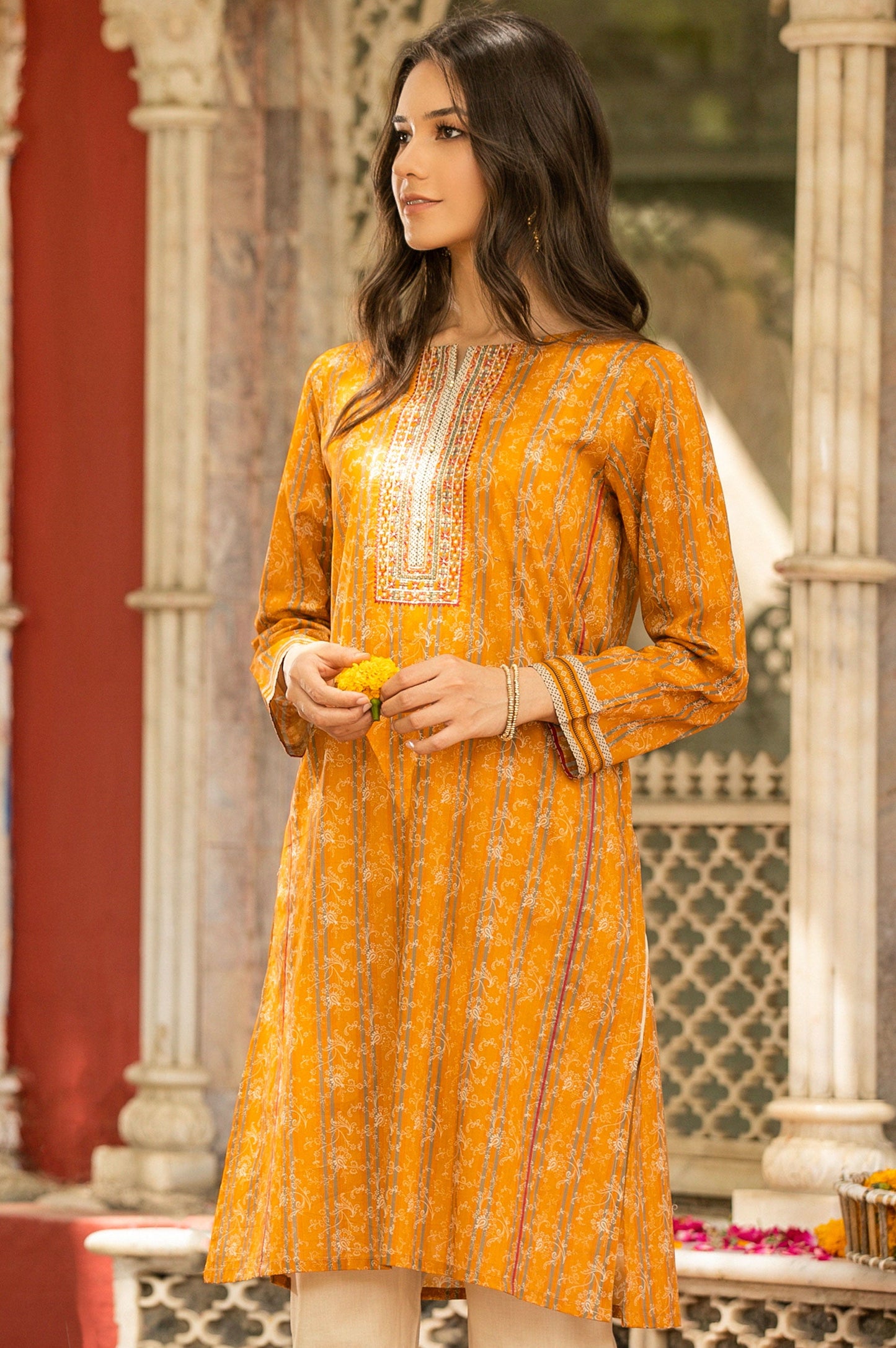 Stitched 1 Piece Digital Printed Lawn Shirt