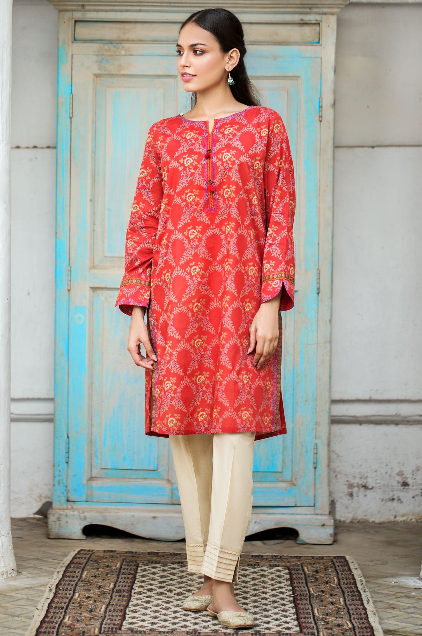 Stitched 1 Piece Digital Printed Lawn Shirt