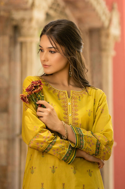 Stitched 1 Piece Digital Printed Self Jacquard Shirt