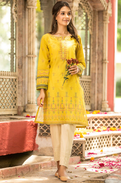 Stitched 1 Piece Digital Printed Self Jacquard Shirt