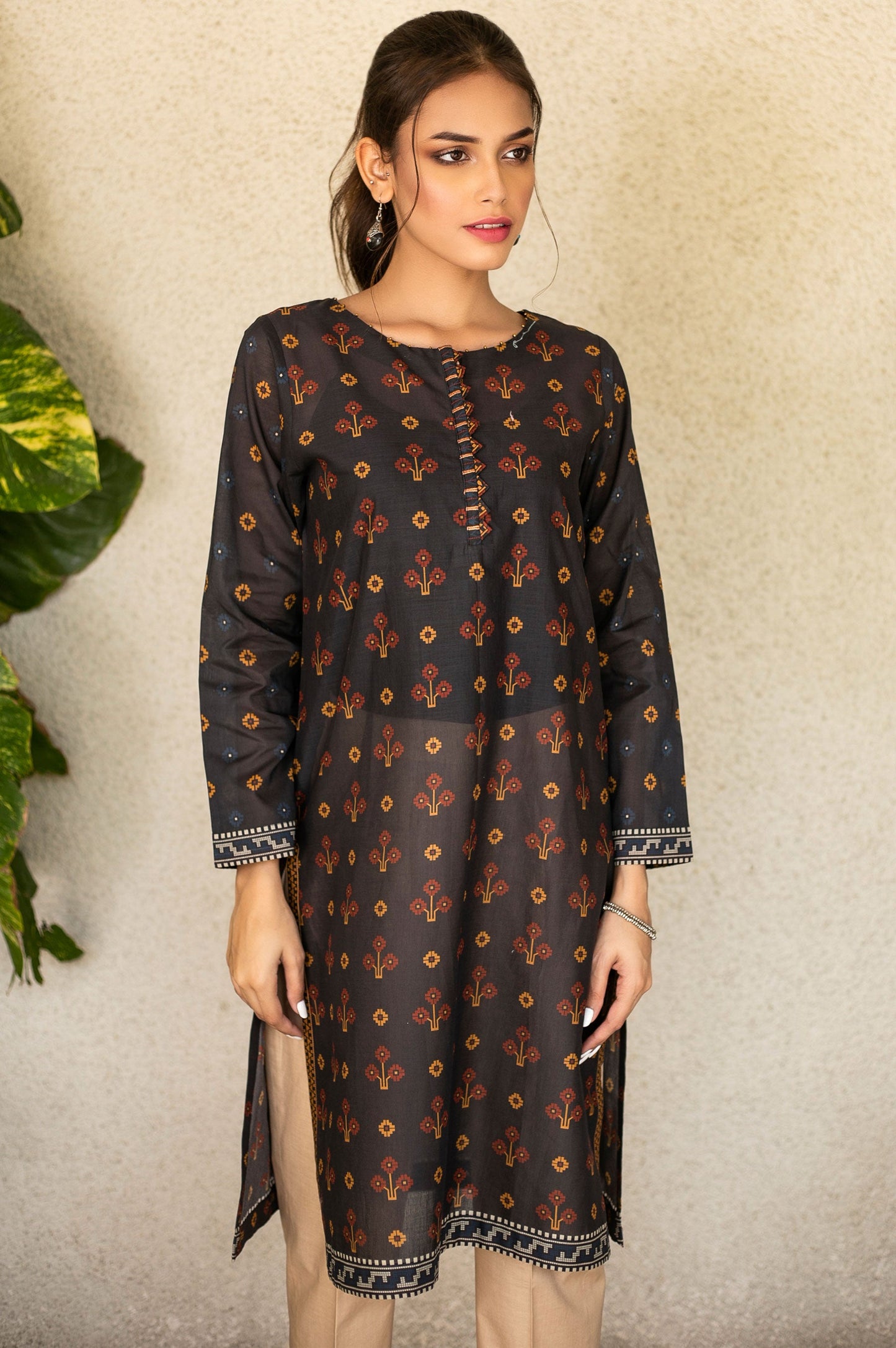 Stitched 1 Piece Digital Printed Doria Lawn Shirt