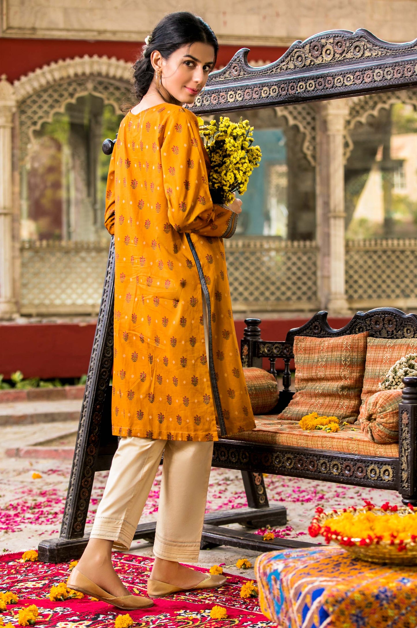 Stitched 1 Piece Digital Printed Doria Lawn Shirt