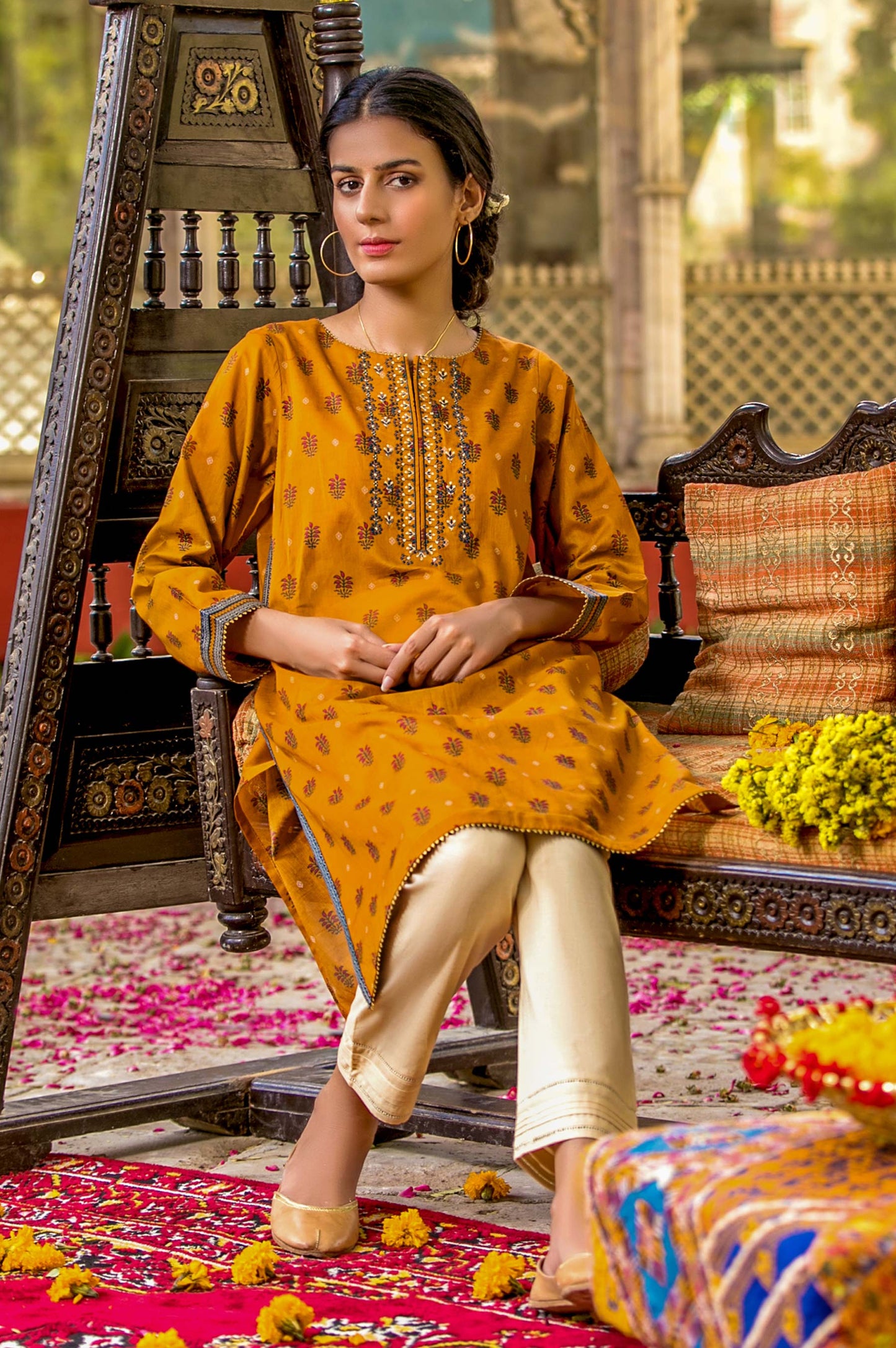 Stitched 1 Piece Digital Printed Doria Lawn Shirt