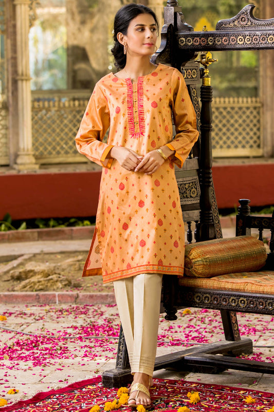 Stitched 1 Piece Digital Printed Cotton Satin Shirt