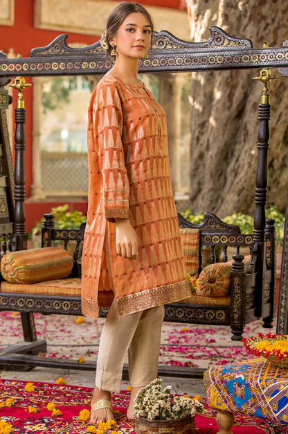 Stitched 1 Piece Mill Dyed Jacqauard Shirt