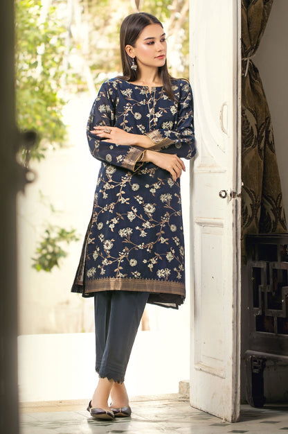 Stitched 1 Piece Yarn Dyed Weave Jacquard Shirt