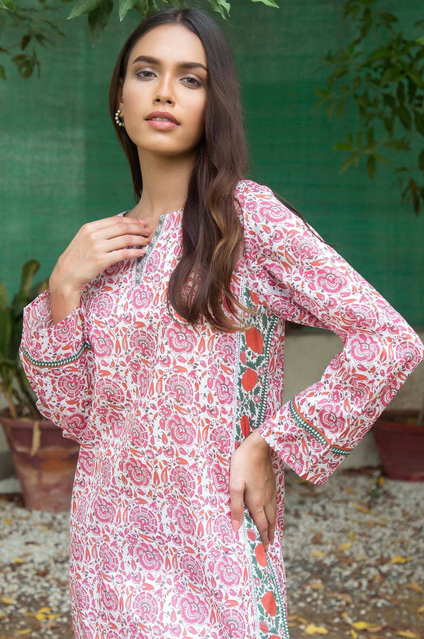 Stitched 1 Piece Printed Lawn Shirt