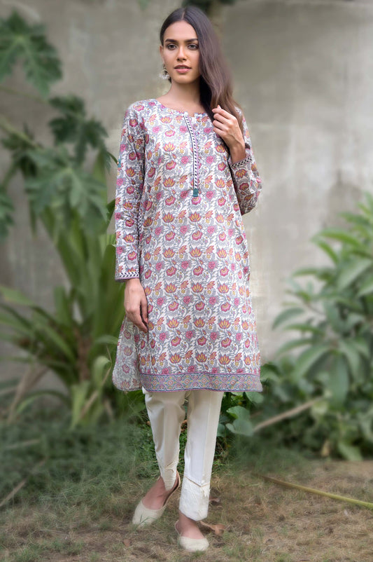 Stitched 1 Piece Printed Lawn Shirt